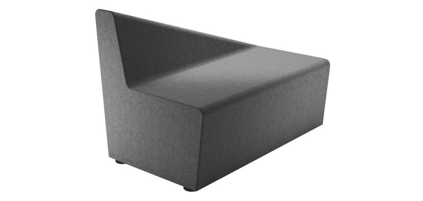 Module Izaki - Chauffeuse 2 places/dos incliné à gauche