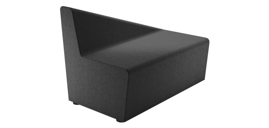 Module Izaki - Chauffeuse 2 places/dos incliné à gauche