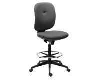 Silla alta con reposapiés Alia antracita