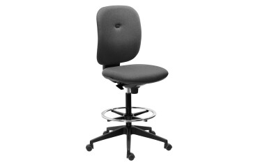 Silla alta con reposapiés Alia antracita
