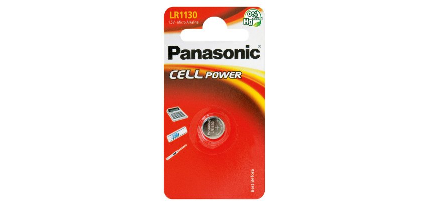 Pila Micro Alcalina LR54  (LR1130) 1,5V Panasonic - Blíster 1 pila