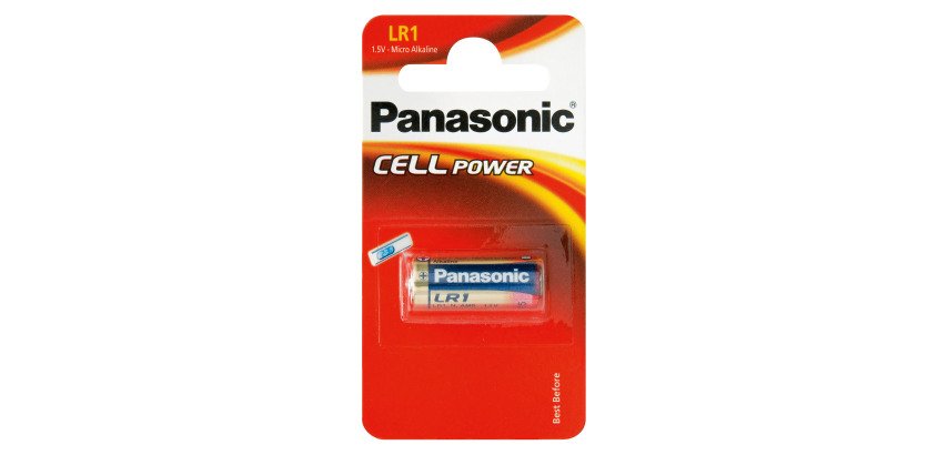 Pila Micro Alcalina LR1 Panasonic - Blíster de 1 pila