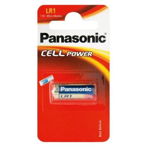 Pila Micro Alcalina LR1 Panasonic - Blister de 1 pila