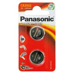 Pilas de botón Litio CR2032 Panasonic - Blister de 2 pilas