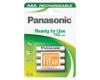 Pilas recargables LR03 AAA Panasonic - Blister de 4