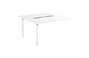 Extensión blanca An 140 cm para mesa modular Belem antibacteriana