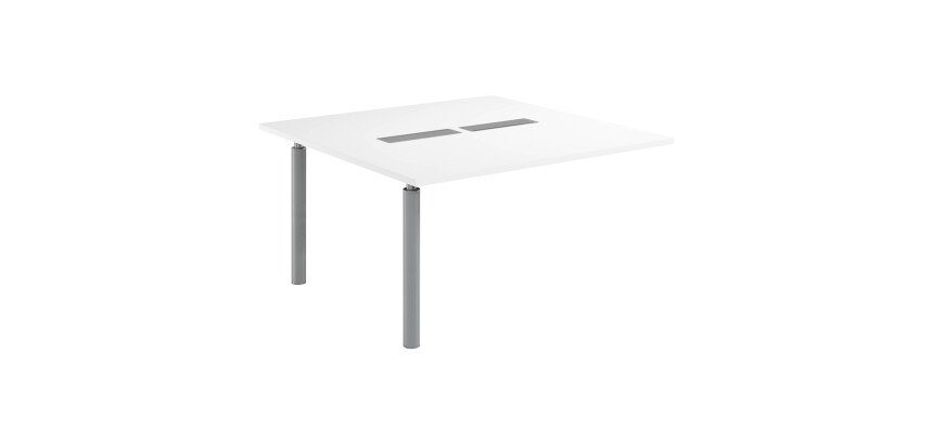 Extensión blanca An 140 cm para mesa modular Belem antibacteriana