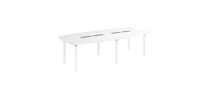 <table><tr><td>Adjustable laminate antibacterial Belem table white top</td></tr></table>