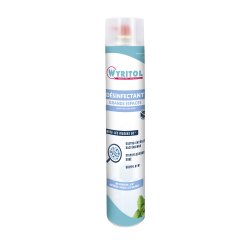 Désinfectant grands espaces bactéricide Wyritol menthe - Aérosol 750 ml