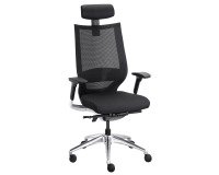 Sillón de oficina Fortis Sincronizado tejido negro