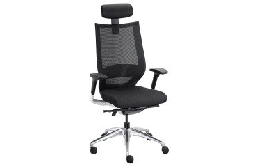 Sillón de oficina Fortis Sincronizado tejido negro