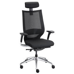 Sillón de oficina Fortis Sincronizado tejido negro