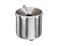 Asbak met muurbevestiging, ronde vorm, 2l