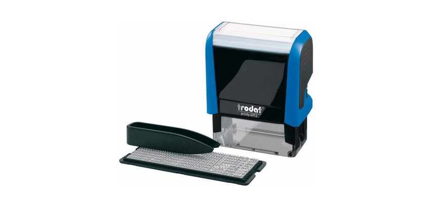 Tampon personnalisable Printy typomatic 4912T Trodat 4 lignes