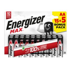 Pack Pilas AA Energizer Max - Pack 15+5 GRATIS