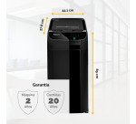 Destructora Fellowes automética AutoMax 550M corte en partículas 550 hojas P-4 83L