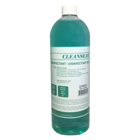 Recharge 1 litre gel antibactérien pour abattants WC, Cleanseat