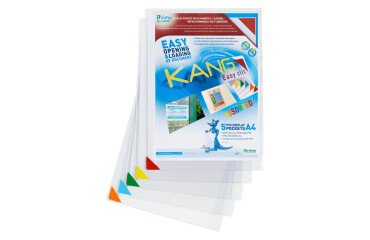 Fundas Adhesivas Kang Easy A4 - Paquete de 5 colores surtido