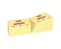 Notes jaunes SUPER STICKY POST-IT 76 x 127 mm - Bloc de 90 feuilles