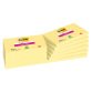 Notes jaunes SUPER STICKY POST-IT 76 x 127 mm - Bloc de 90 feuilles