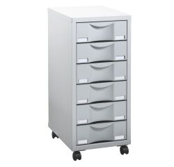 Desserte mobile Poly 6 tiroirs