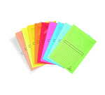 Chemise coin papier avec fenêtre Super Exacompta - Paquet de 100