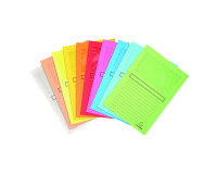 Chemise coin papier avec fenêtre Super Exacompta - Paquet de 100