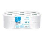 Papier toilette Mini Jumbo double épaisseur Papernet - 12 rouleaux de 170 m