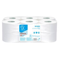 Papier toilette Mini Jumbo double épaisseur Papernet - 12 rouleaux de 170 m
