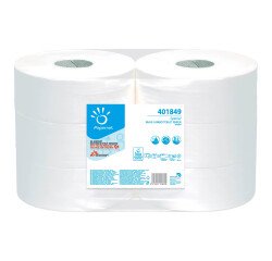 Papel higiénico Maxi Jumbo de doble capa - 6 rollos de 360 m
