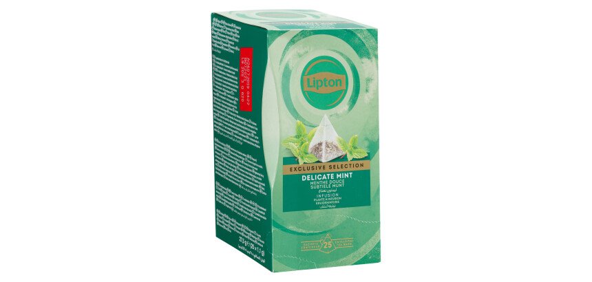 Infusion Menthe douce Selection Exclusive Lipton - Boîte de 25 sachets pyramides