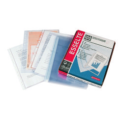 Fundas multitaladro de polipropileno extraliso Folio 80 micras Esselte - Caja de 100