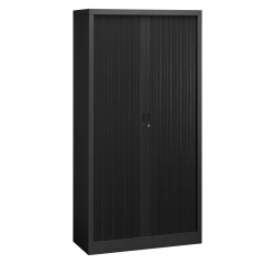Armoire à rideaux démontable corps noir 195 x 100 cm