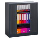 Armario de persiana metálico desmontable Unión Alt 100 x An 100 cm estructura antracita