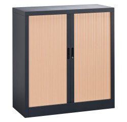 Armario de persiana metálico desmontable Unión Alt 100 x An 100 cm estructura antracita
