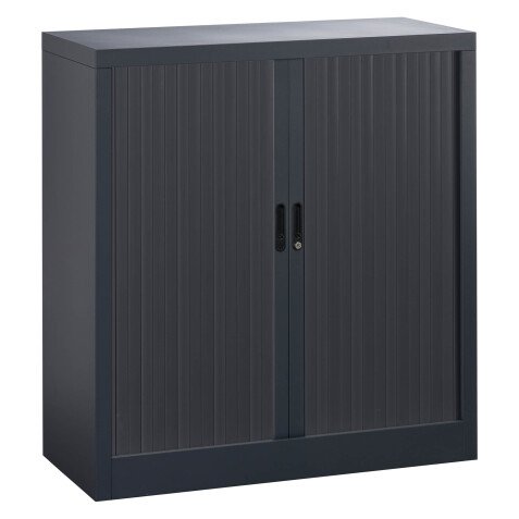 Armoire haute à rideaux démontables 107 x 100 cm corps noir