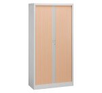 Armoire à rideaux démontable corps gris 195 x 100 cm