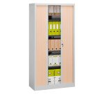 Armoire à rideaux démontable corps gris 195 x 100 cm