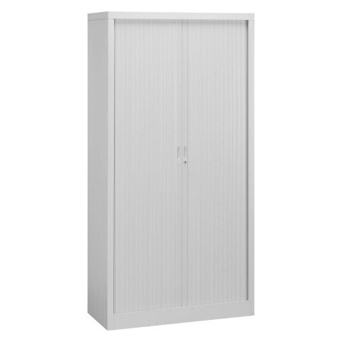 Armario de persiana metálico desmontable Unión Alt 198 x An 100 cm estructura gris claro persianas gris