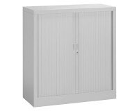 Armoire métal à rideaux Union G. H 100 x L 100 x P 45 cm corps gris RAL 7035
