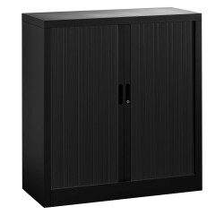 Armoire à rideaux démontable corps noir 107 x 100 cm