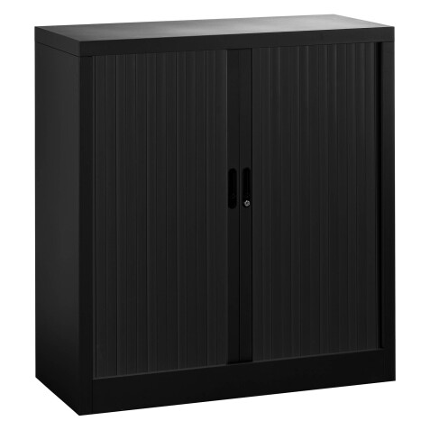 Armoire à rideaux démontable corps noir 107 x 100 cm