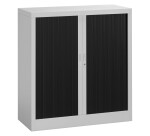 Armoire à rideaux démontable corps gris 107 x 100 cm