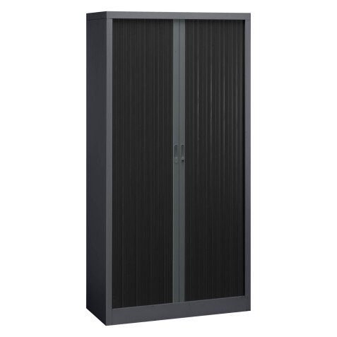 Armoire à rideaux démontable corps anthracite 195 x 100 cm