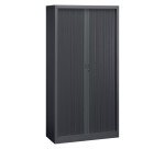 Armoire à rideaux démontable corps anthracite 195 x 100 cm