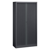 Armoire à rideaux démontable corps anthracite 195 x 100 cm