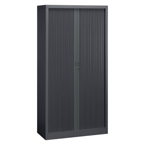 Armoire à rideaux démontable corps anthracite 195 x 100 cm