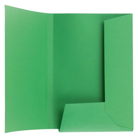 Carpeta de 2 solapas Esselte, 23 x 31 cm- Paquete de 100 verde