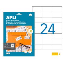 Box of 240 address labels Apli for inkjet, laser and copier - white 70 x 37 mm