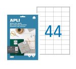 Etiquettes adresse jet d'encre, laser et copieur 48,5 x 25,4 mm Apli blanche - Boîte de 440